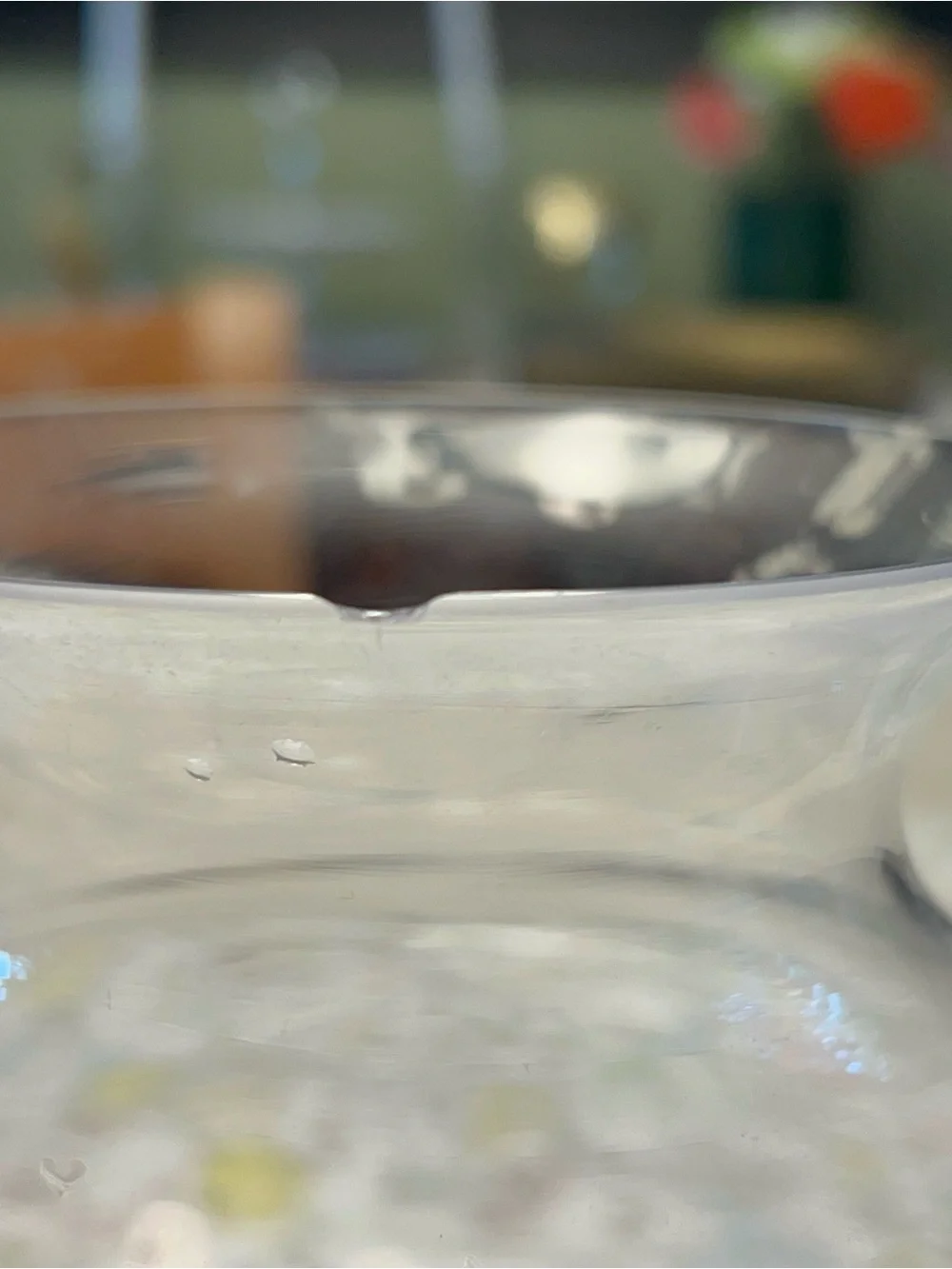 Clear glass mushroom style chimney globe